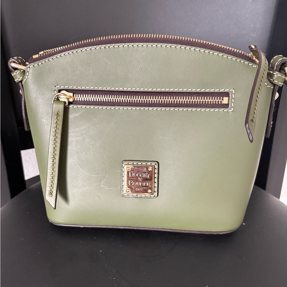 Dooney & Bourke Olive Leather Crossbody Bag